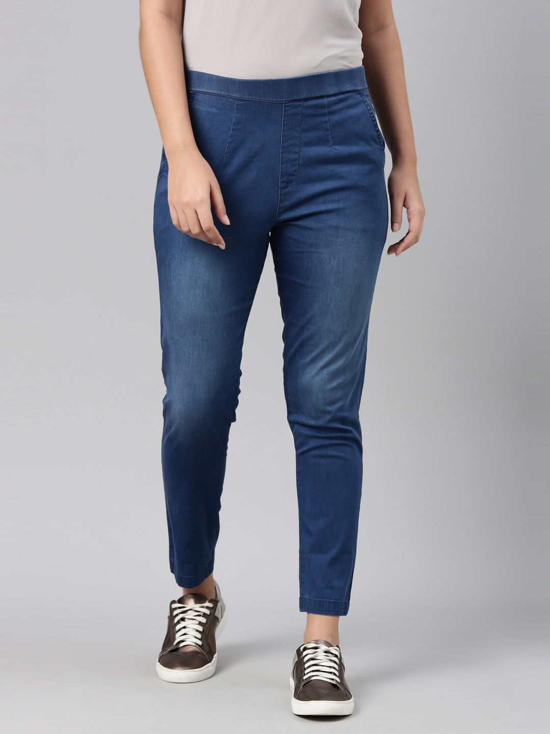 Women's Croft & Barrow® Effortless Stretch Pull-On Straight-Leg Pants,  Size: 10, Dark Blue | Shopping from Microsoft Start